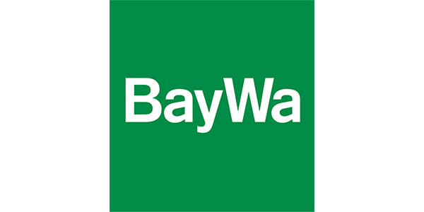 Logo BayWa - Lösungen für die Landwirtschaft, Baustoffe und Energie