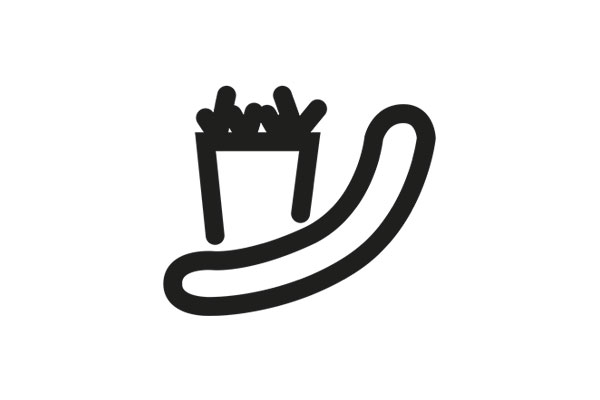 Icon Pommes und Wurst